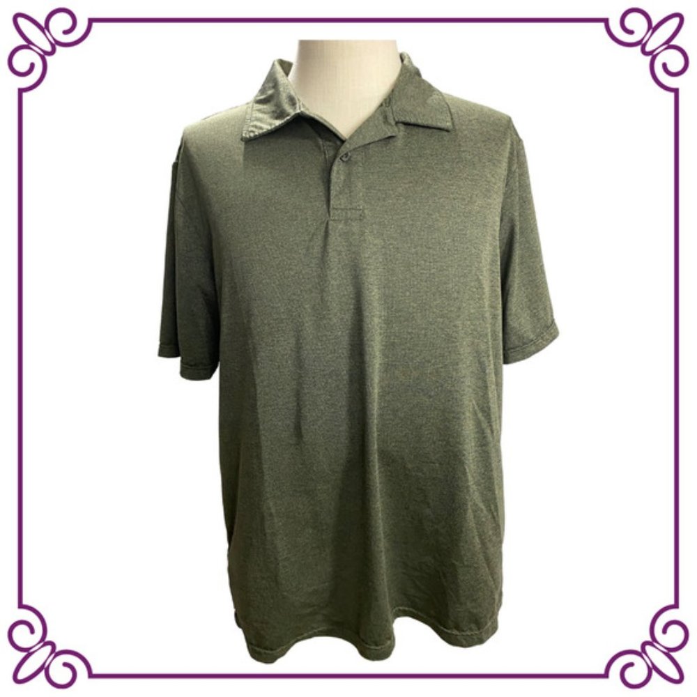 3/$25 32 Degrees Cool Olive Green Polo Golf Shirt